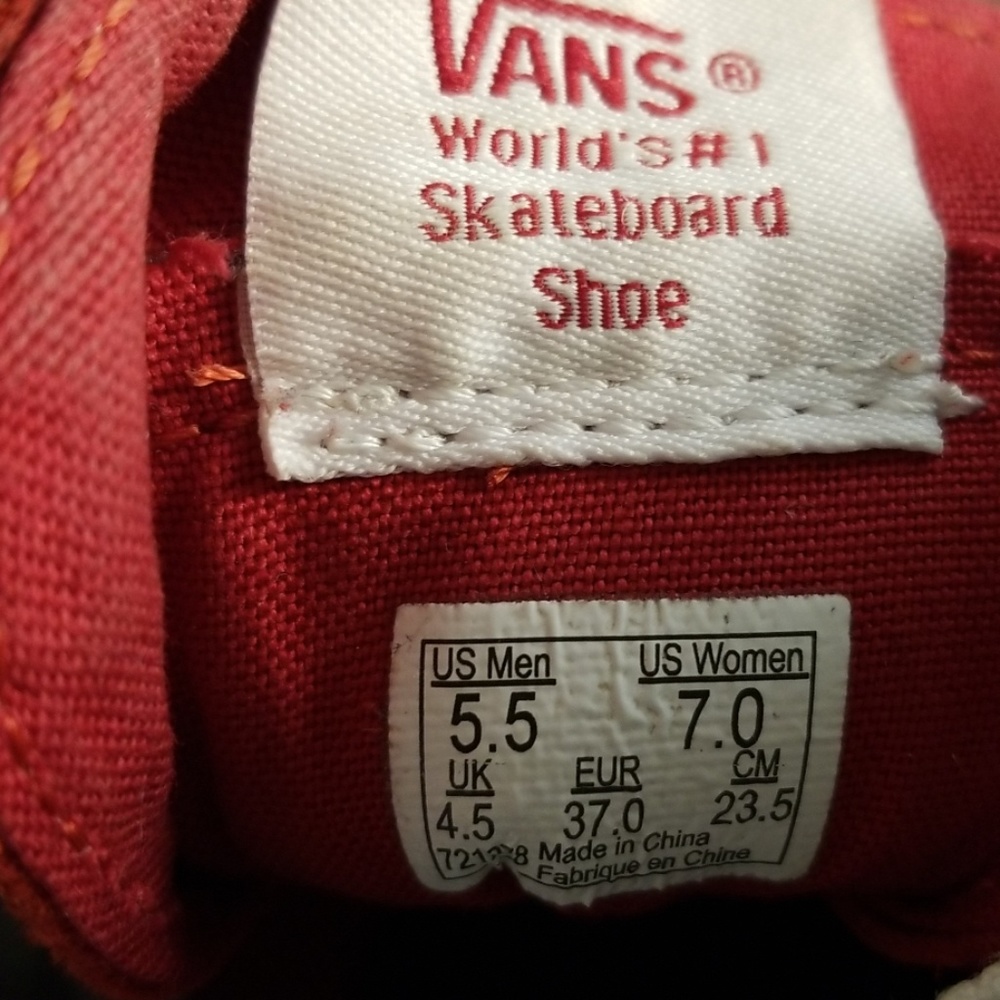 ***SOLD***Vans Sk8-Hi American Flag Studded Star - Picture 8 of 8